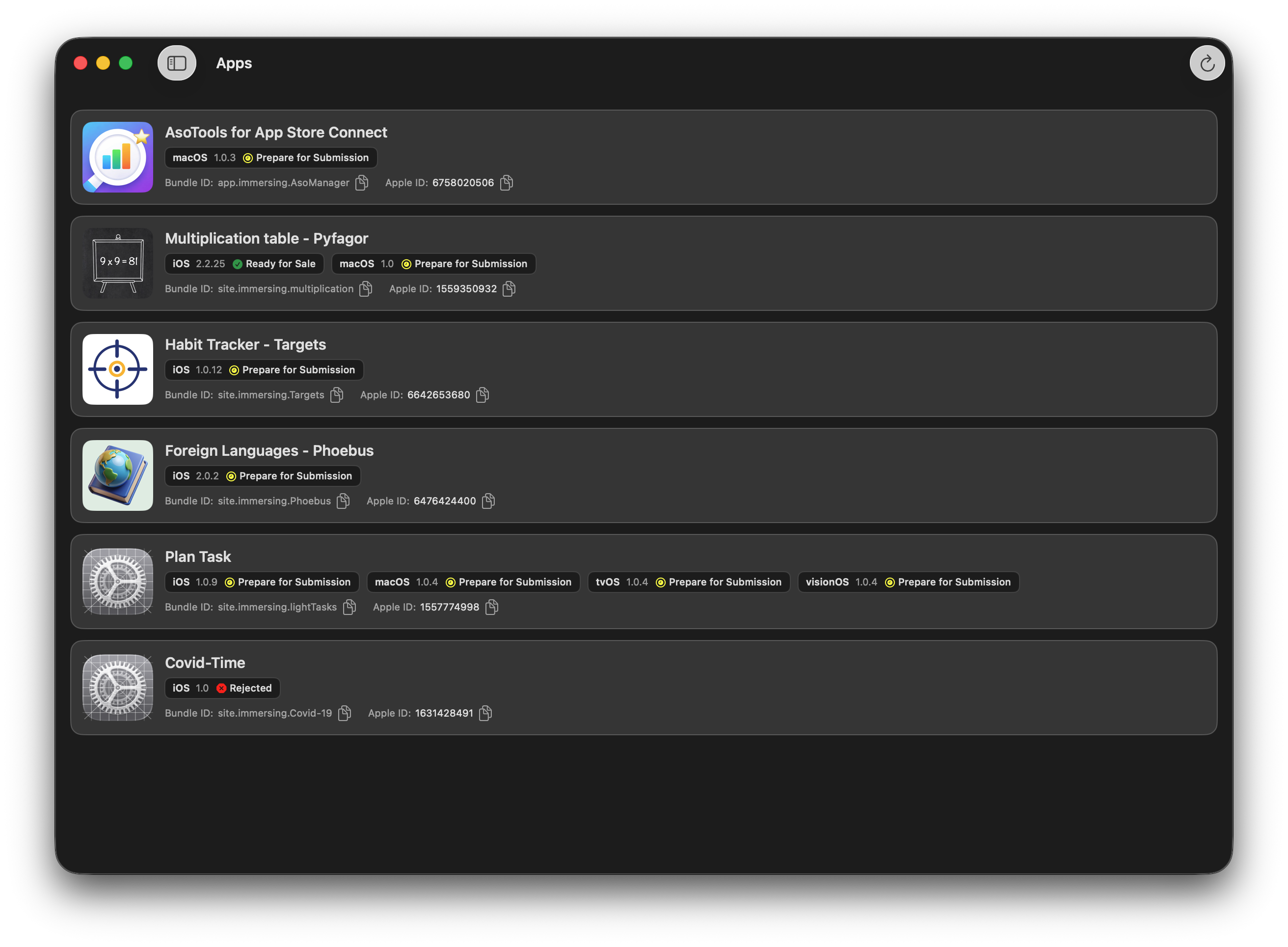 Unified control center for all your applications